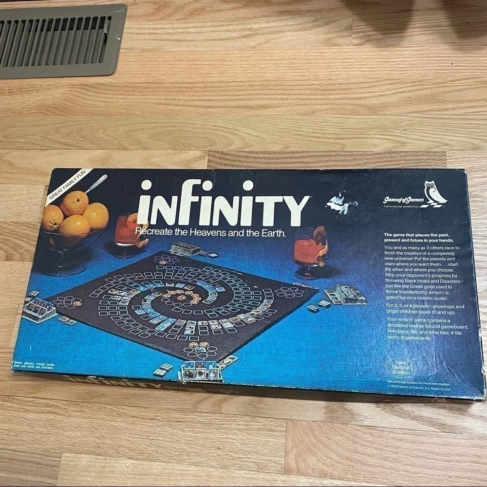 Vintage Infinity Board Game Recreate the Heavens and the Earth